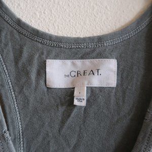 The Great. Racerback tank top size 1 army color